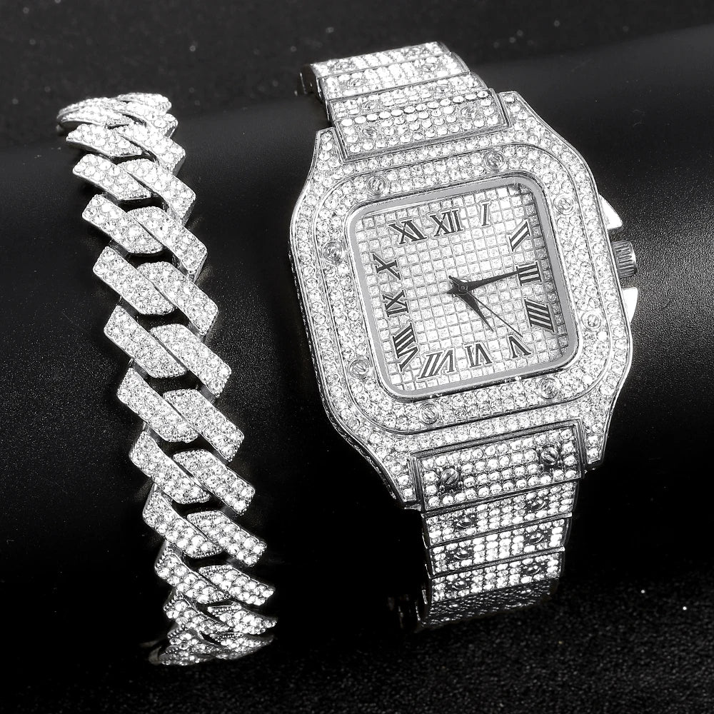 ✨ KINGGOLD™ Iced-Out Cuban Link Bracelet – Limited Edition ✨