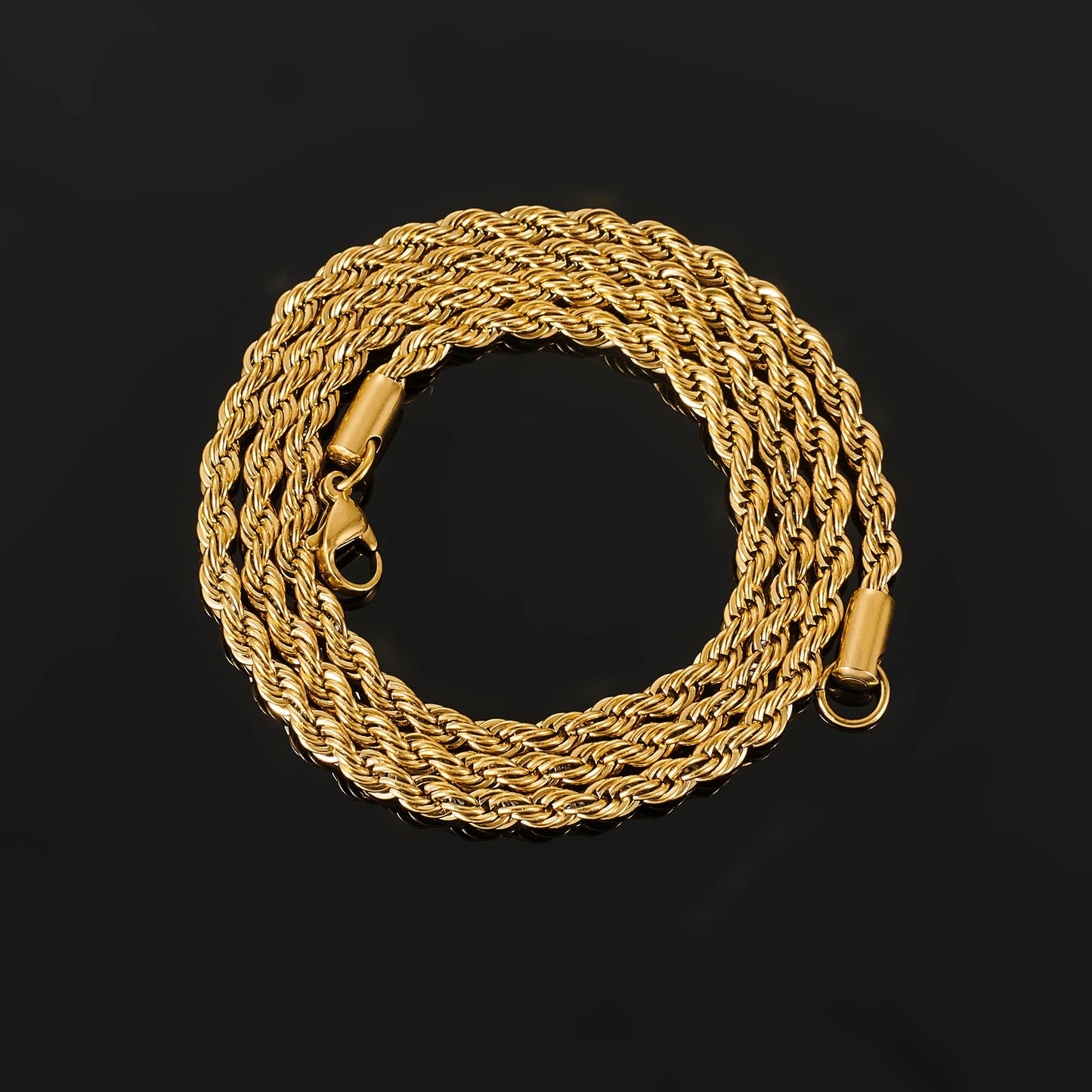 ✨ KINGGOLD™ Iced-Out Rope Chain Necklace – 6mm Edition ✨