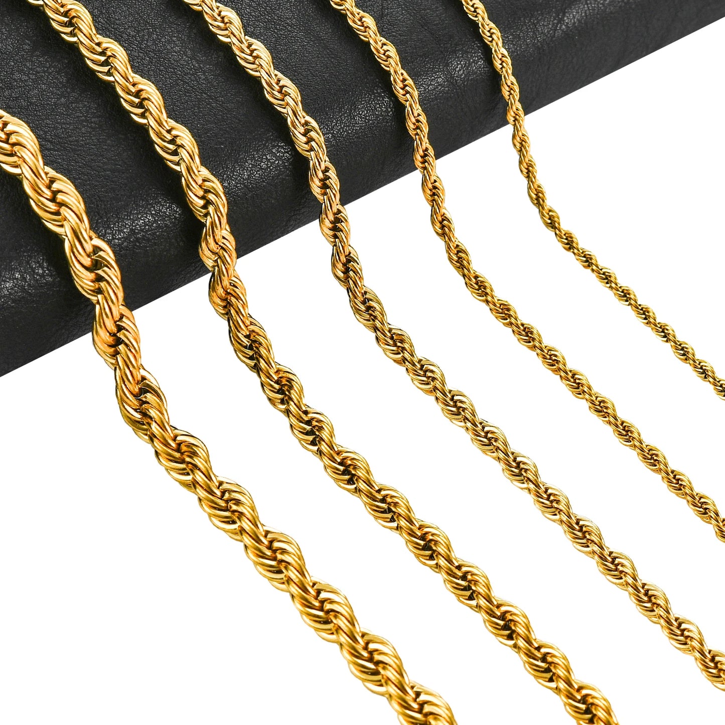 ✨ KINGGOLD™ Iced-Out Rope Chain Necklace – 6mm Edition ✨