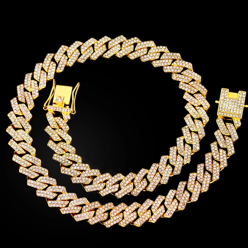 ✨ KINGGOLD™ Iced-Out Rope Chain Necklace – Bold & Exclusive ✨