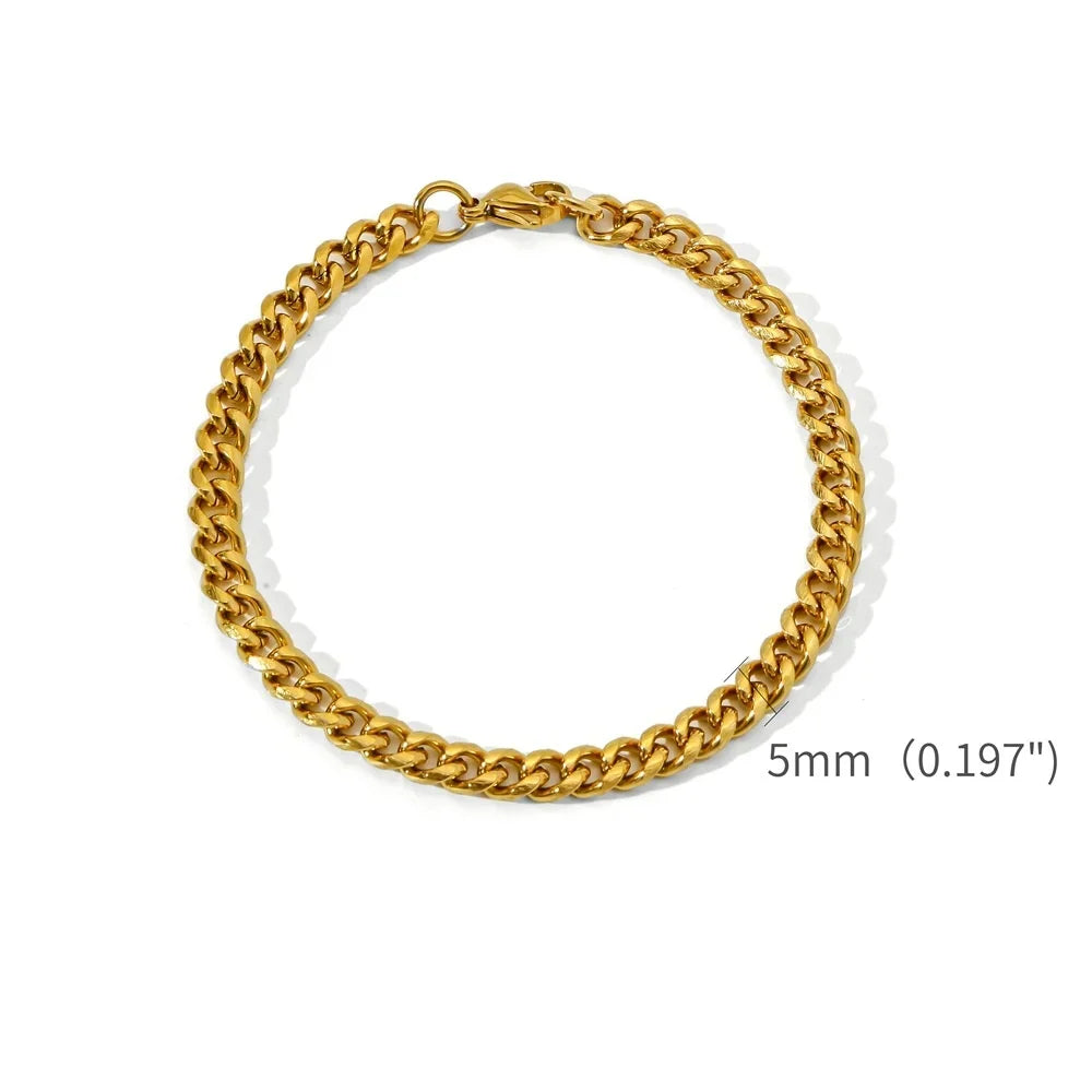 Gold Cuban Link Bracelet 💎✨