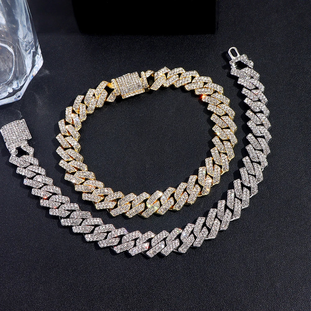 Luxury Gold/Silver Plated Cuban Bracelet – Dazzling Hip Hop Jewelry