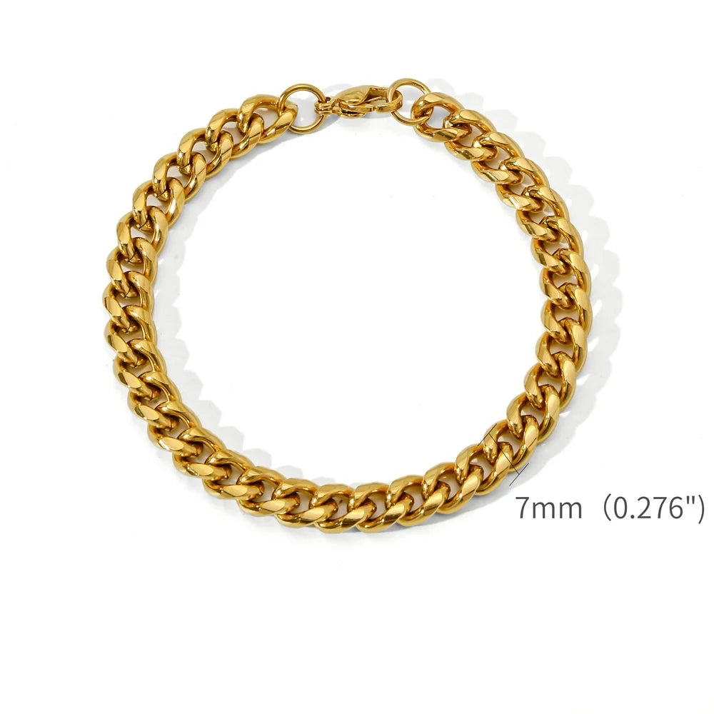 Gold Cuban Link Bracelet 💎✨