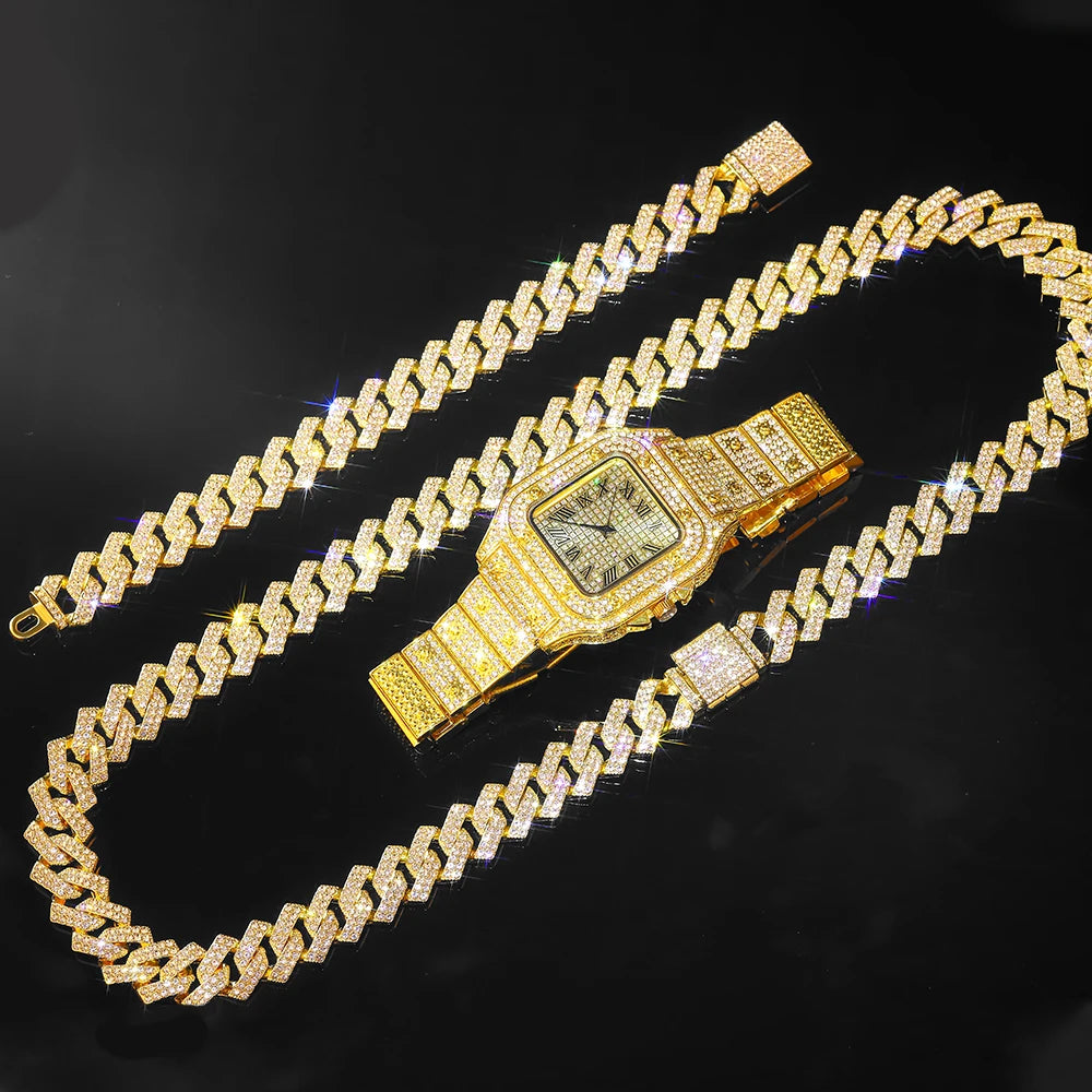 ✨ KINGGOLD™ Iced-Out Cuban Link Bracelet – Limited Edition ✨