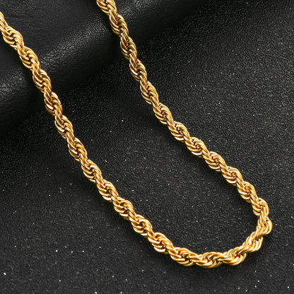 ✨ KINGGOLD™ Iced-Out Rope Chain Necklace – 6mm Edition ✨