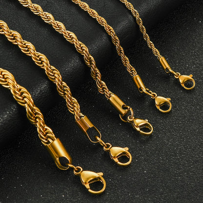 ✨ KINGGOLD™ Iced-Out Rope Chain Necklace – 6mm Edition ✨