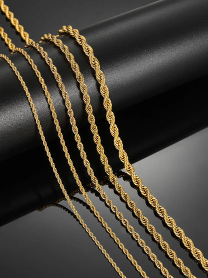 ✨ KINGGOLD™ Iced-Out Rope Chain Necklace – 6mm Edition ✨