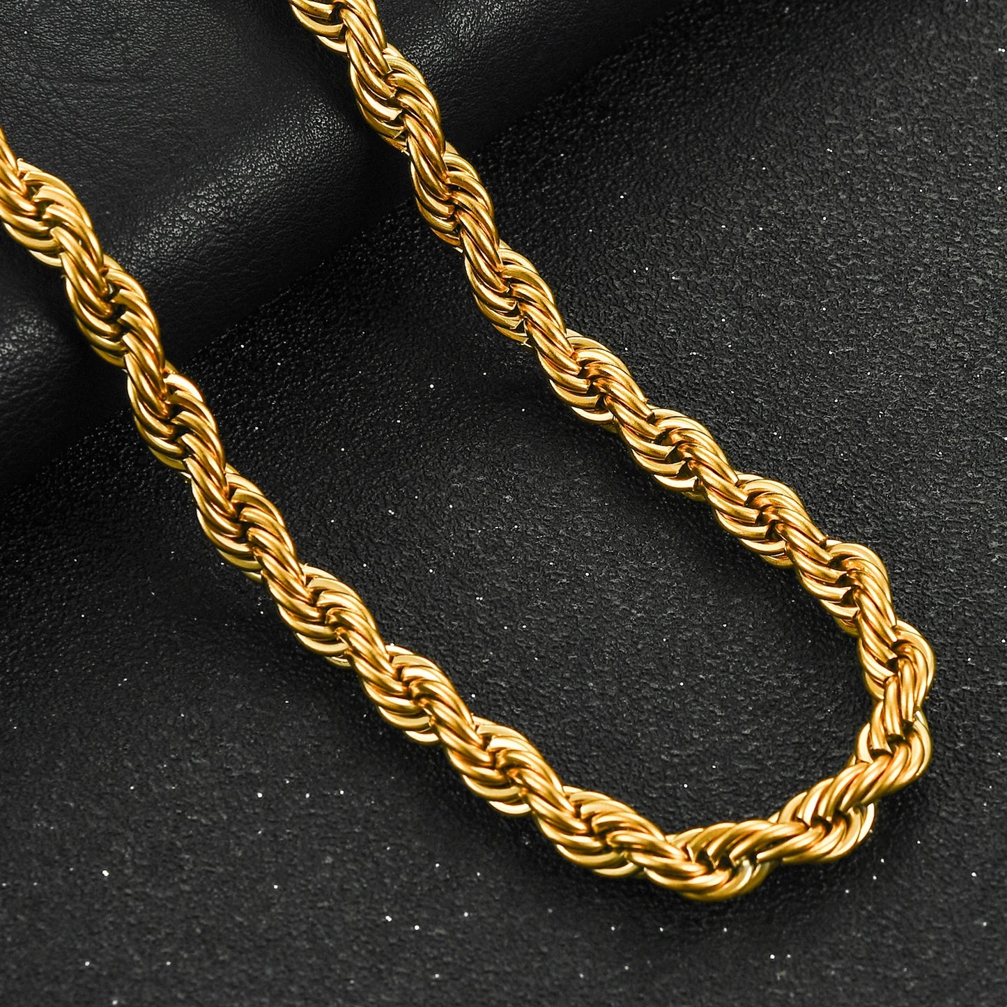 ✨ KINGGOLD™ Iced-Out Rope Chain Necklace – 6mm Edition ✨