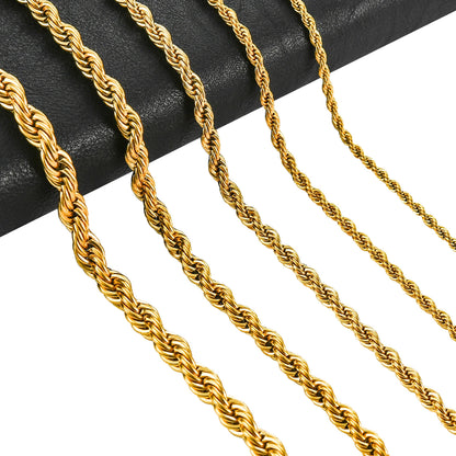 ✨ KINGGOLD™ Iced-Out Rope Chain Necklace – 6mm Edition ✨
