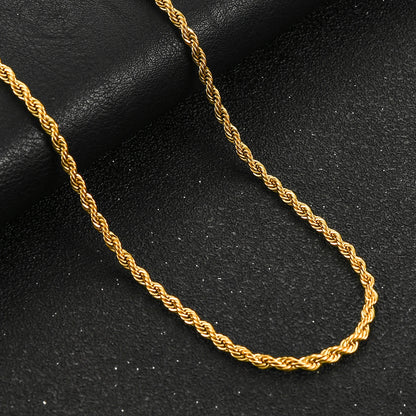 ✨ KINGGOLD™ Iced-Out Rope Chain Necklace – 6mm Edition ✨