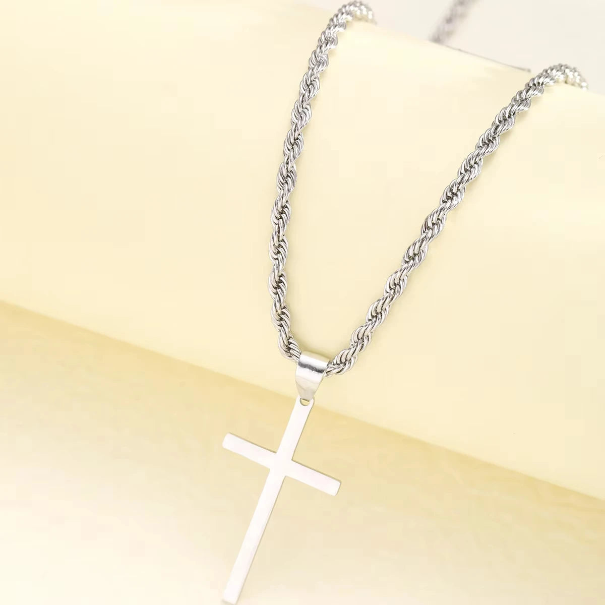 Elegant Cross Necklace – Gold & Silver Plating