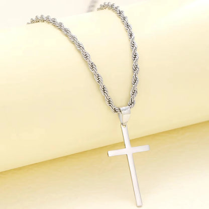 Elegant Cross Necklace – Gold & Silver Plating