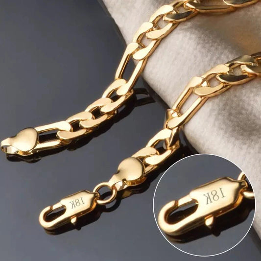 Luxury Gold & Silver Plated Cuban Link Bracelet – Timeless Style for Men & Women