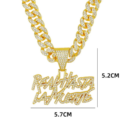 Luxury "Real Hasta La Muerte" Bling Necklace – Silver & Gold Plated Cuban Link