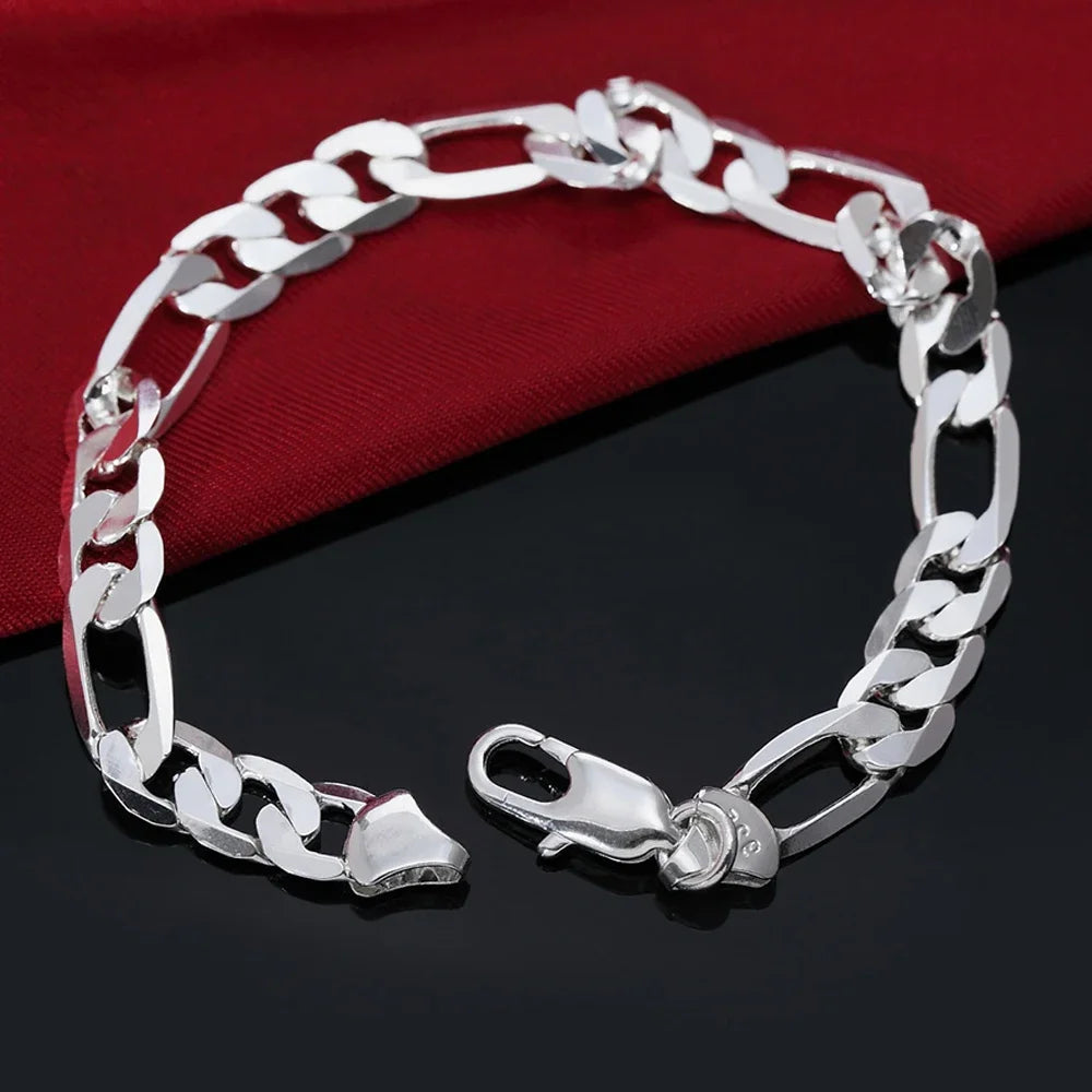 Luxury Gold & Silver Plated Cuban Link Bracelet – Timeless Style for Men & Women