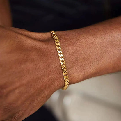 Gold Cuban Link Bracelet 💎✨