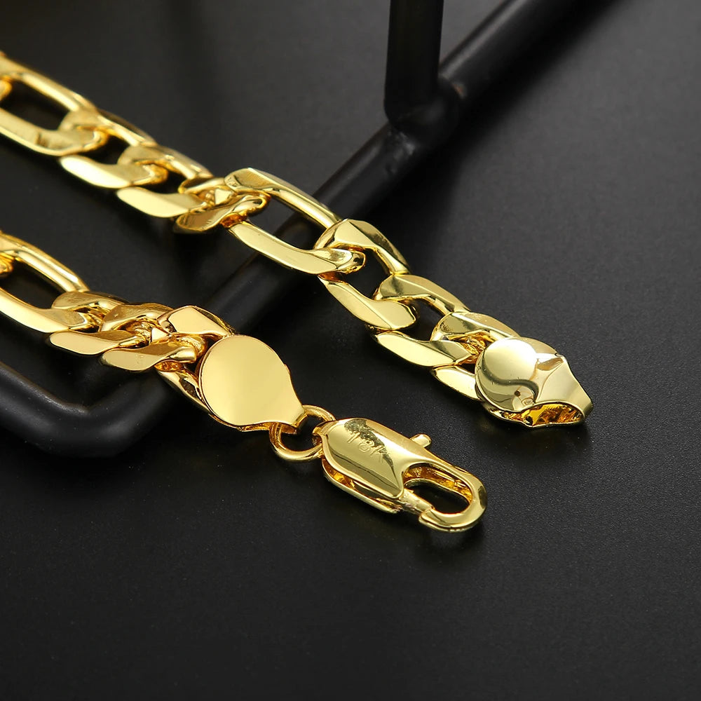 Luxury Gold & Silver Plated Cuban Link Bracelet – Timeless Style for Men & Women